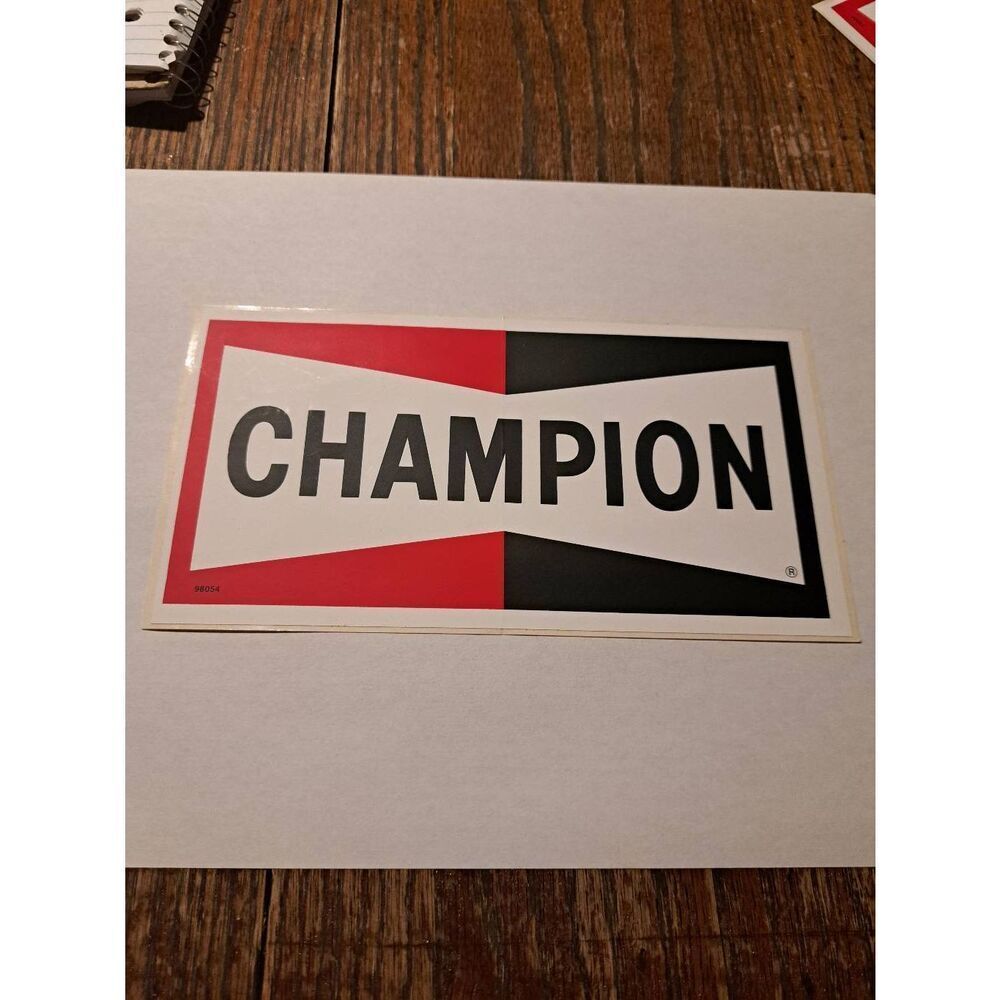 Vintage Champion Spark Plugs 98054 Decal Sticker Car Race Car Hot Rod Rat Rod